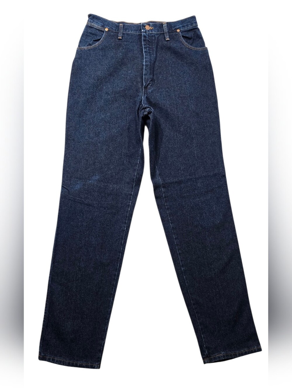 Men's Dark Blue Straight-Leg Jeans